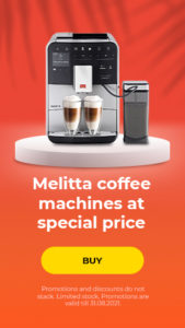 Melitta coffee machines at special price