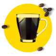 Zwarte koffie XL